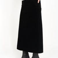 Billie Cord Skirt Midnight