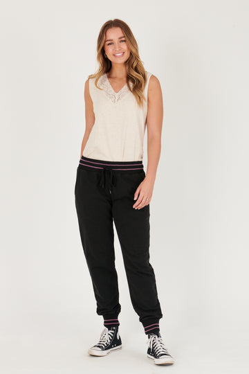 French Terry Everyday Pant Black