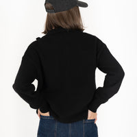 Knox Zip Knit Black