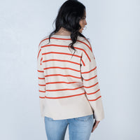 Harper Striped Knit Orange Stripe - ONLINE ORDER