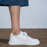 Laela Leather Sneaker White