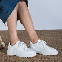 Laela Leather Sneaker White