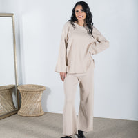 Aldora Knitted Leisure Pant Beige ONLINE ONLY