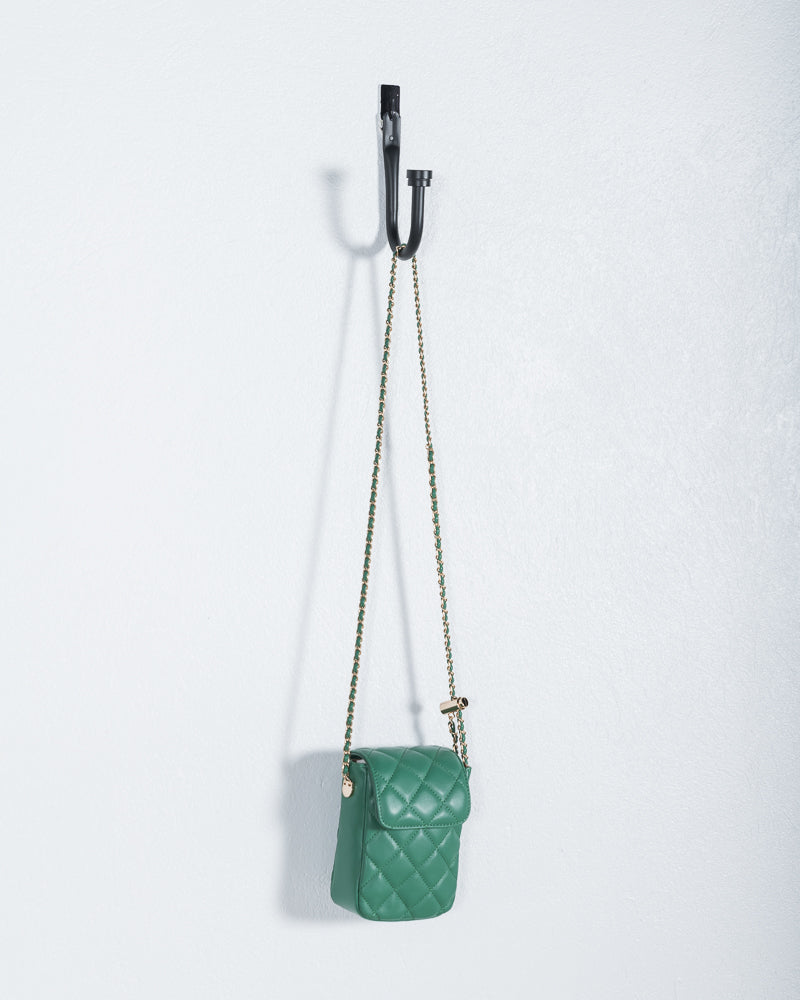 Dakota Quilted Mini Crossbody Bag Green