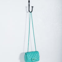 June Diamond Quilted Crossbody Bag Teal