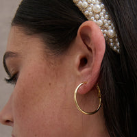 30mm Classic Hoop 18K Gold Coated Earring