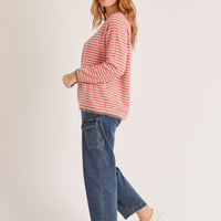 Alyssa Striped Knit Pink/Beige