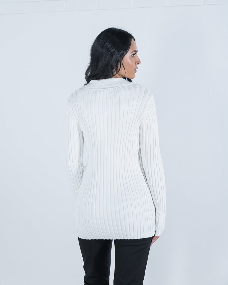 Bailey Ribbed Knit Winter White ONLINE ONLY