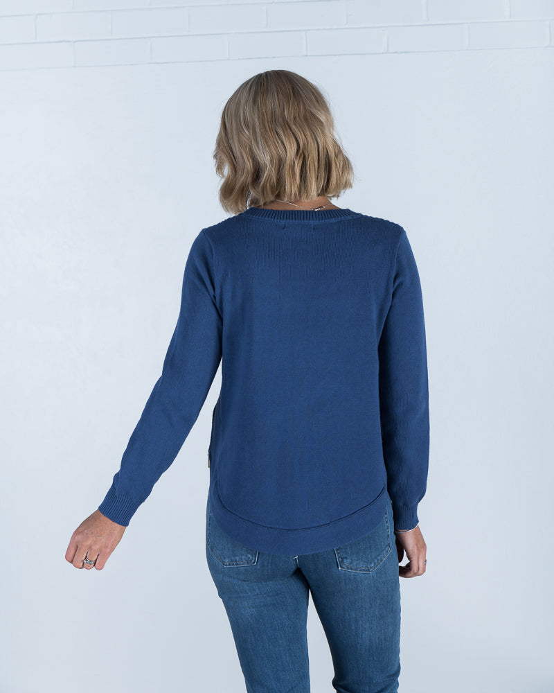 Bindi Side Zip Knit Cobalt