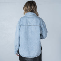 Bobbie Denim Shacket Light Wash