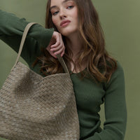 Calla Woven Handbag Olive