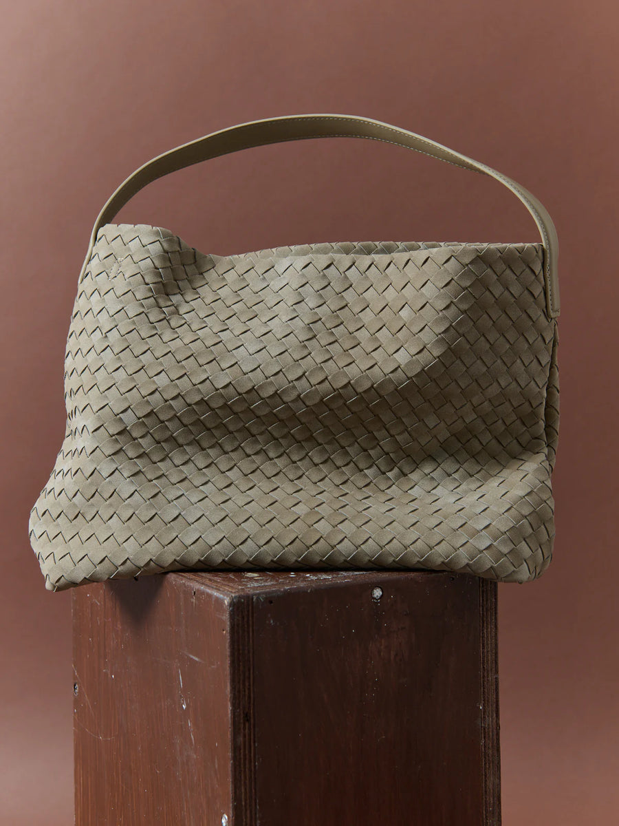 Calla Woven Handbag Olive