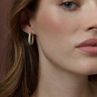 Camilie Pave 18K Gold Coated Earrings