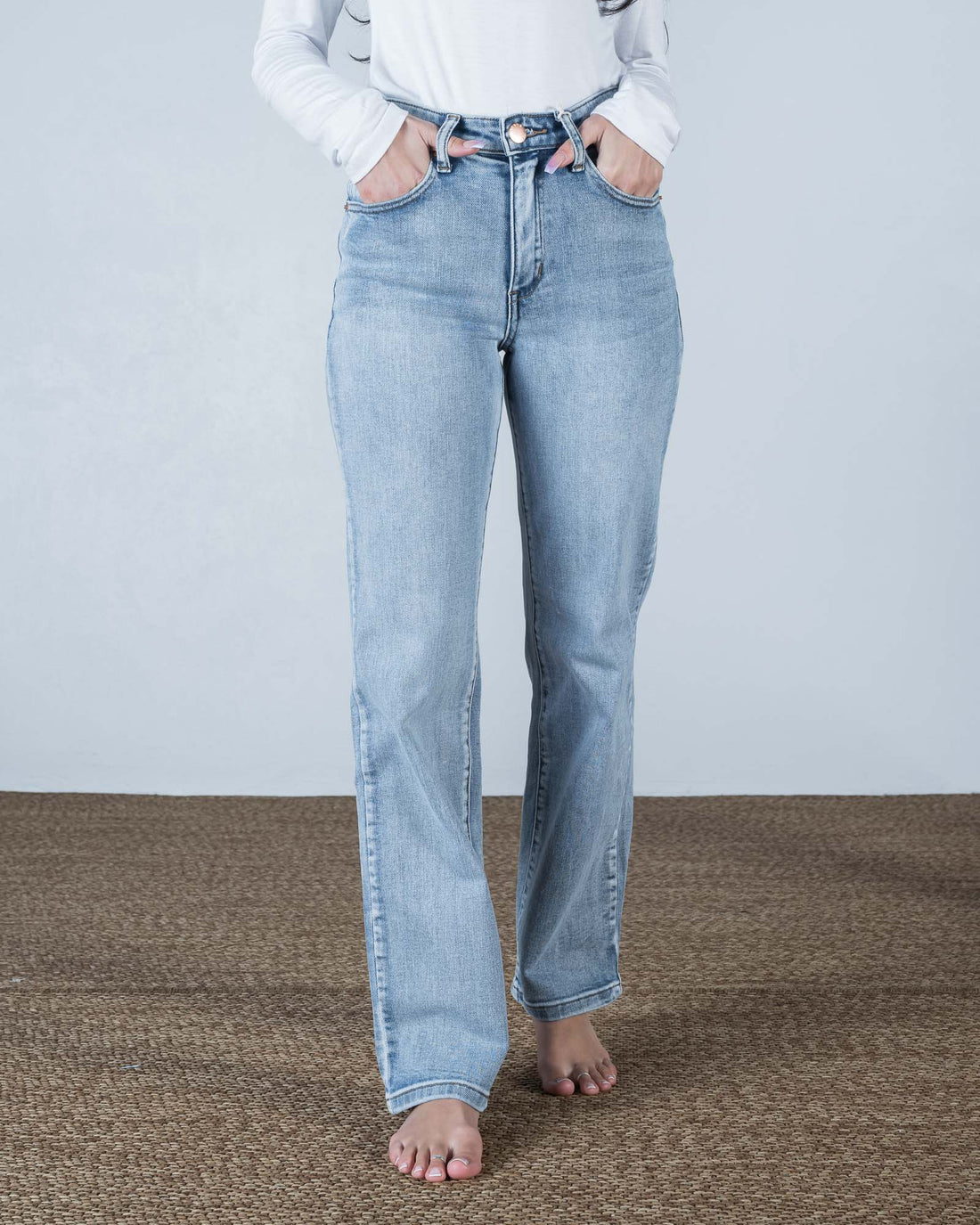 Carlisle Wide Leg Jean Light Wash