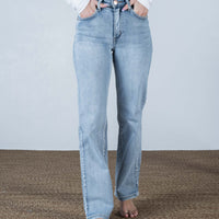 Carlisle Wide Leg Jean Light Wash