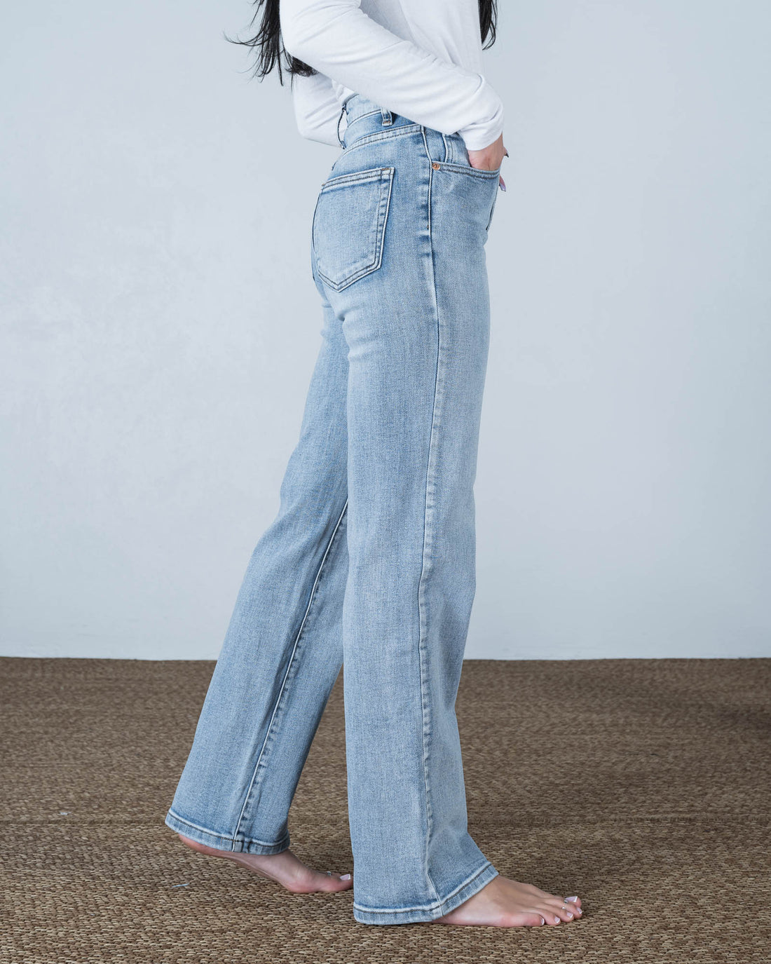 Carlisle Wide Leg Jean Light Wash