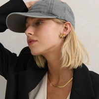 Christina Cotton Baseball Cap Grey