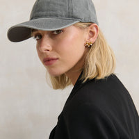 Christina Cotton Baseball Cap Grey