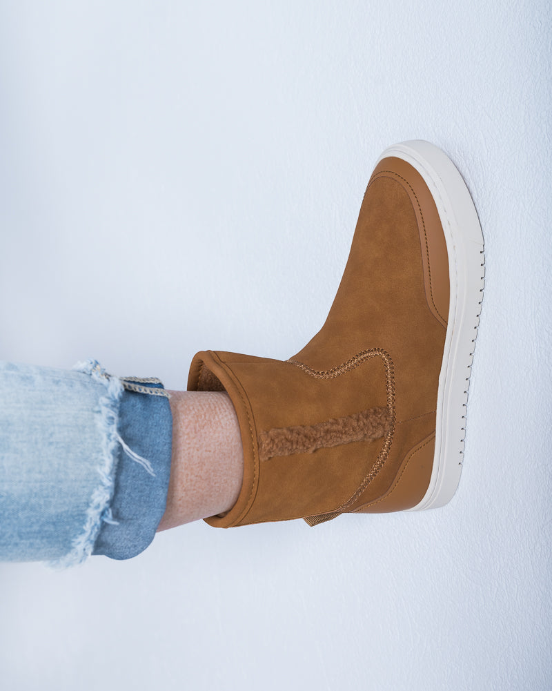 Ciandra Fleece Lined Boot Brandy