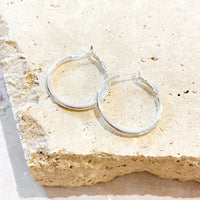 30mm Classic Hoop Sterling Silver Coated Earring