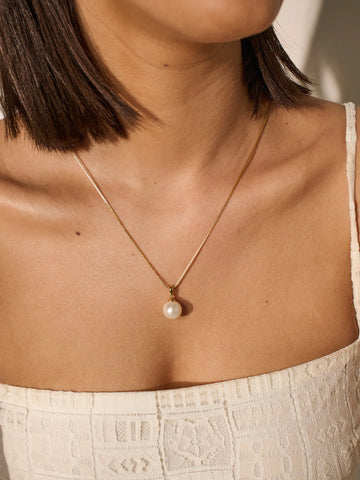 Classic Pearl 18K Gold Necklace