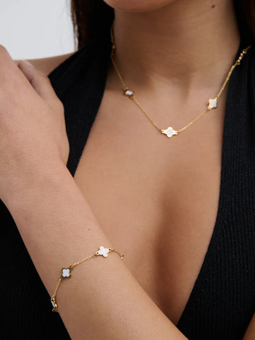 Clover 18K Gold Plated Necklace