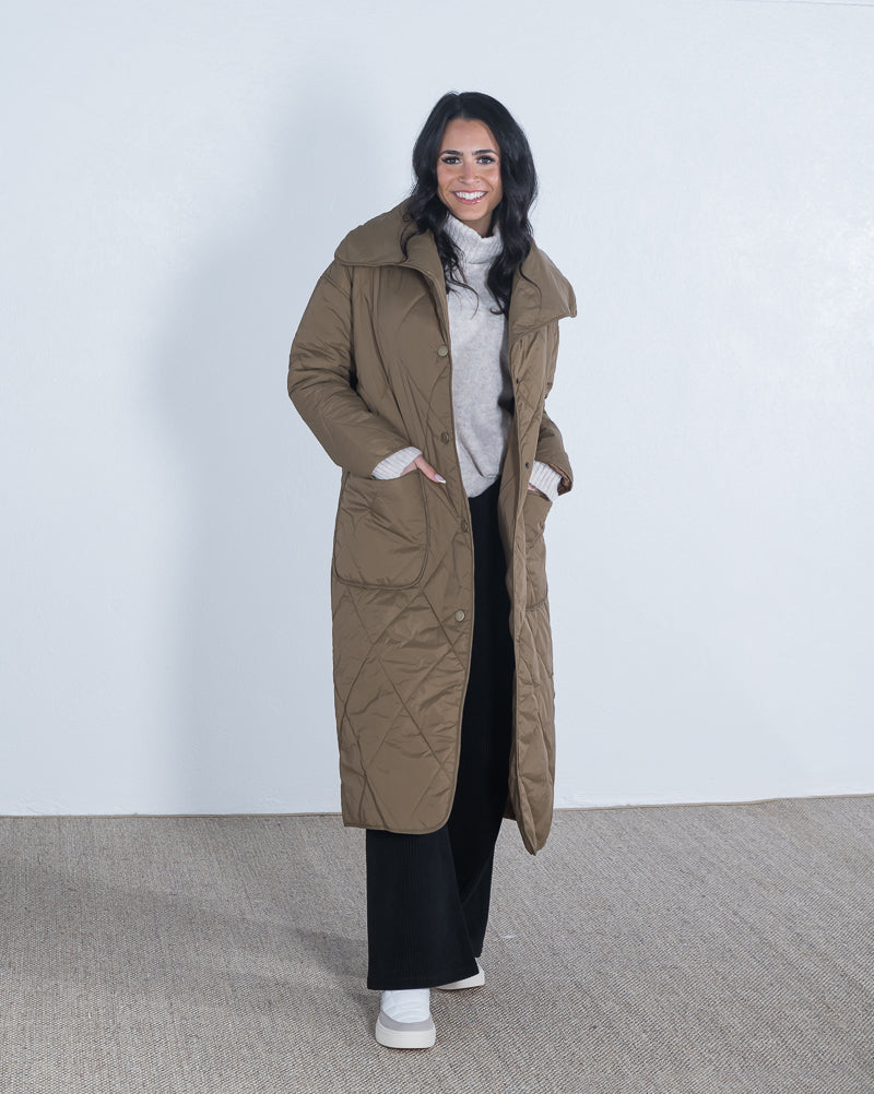 Corey Puffer Jacket Toffee ONLINE ONLY