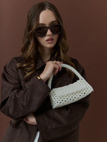 Cosmopolitan Pearl Bag Champagne