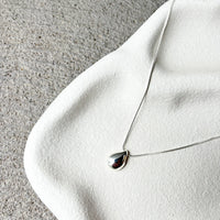 Droplet Sterling Silver Plated Necklace