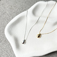 Droplet Sterling Silver Plated Necklace