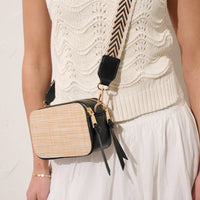 Ebony Summer Crossbody Bag Beige/Black