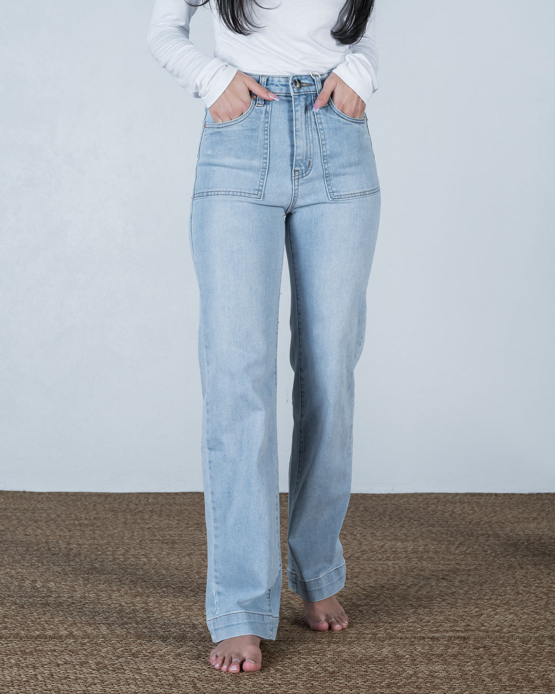 Eden Wide Leg Jean Light Wash