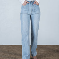 Eden Wide Leg Jean Light Wash