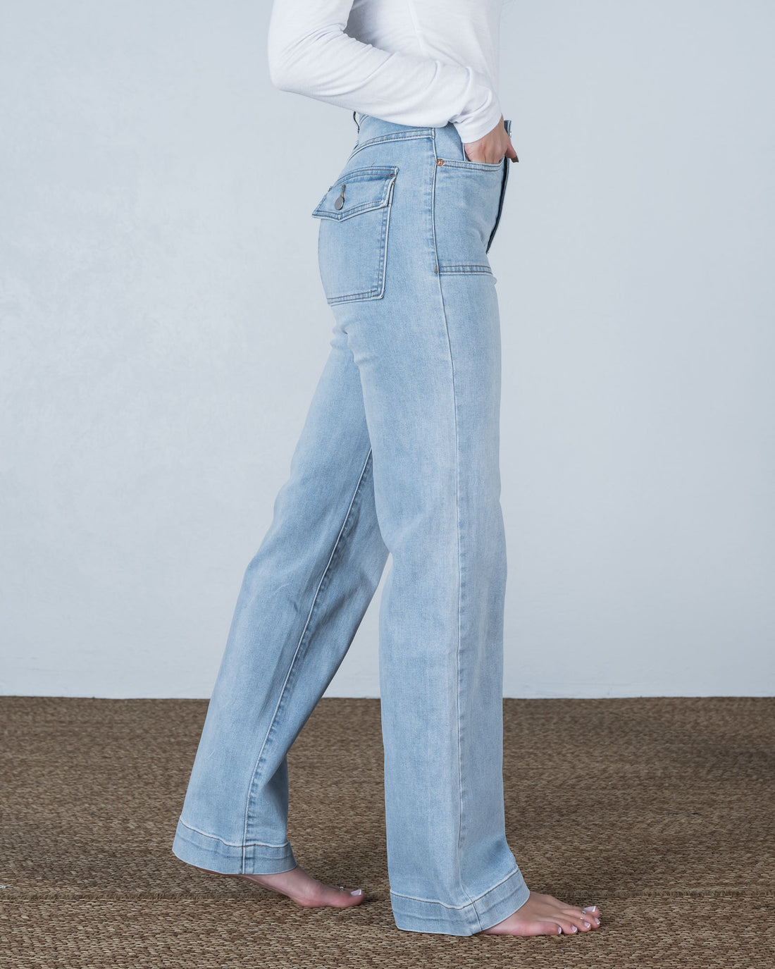 Eden Wide Leg Jean Light Wash