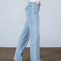 Eden Wide Leg Jean Light Wash