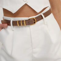 Eva Classic Belt Tan