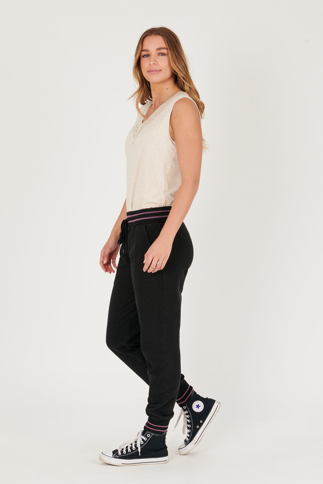 French Terry Everyday Pant Black