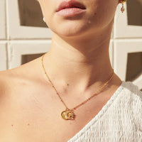 Gala 18K Gold Plated Charm Necklace