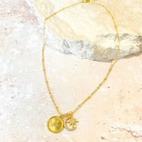 Gala 18K Gold Plated Charm Necklace