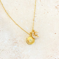 Gala 18K Gold Plated Charm Necklace