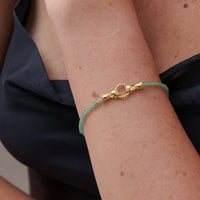 Harry 18K Gold Plated Bracelet Green