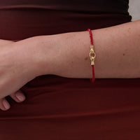 Harry 18K Gold Plated Bracelet Red