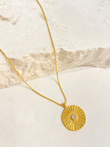 Helios Gold Plated Necklace