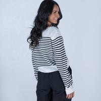 Karla Striped Knit Black/White