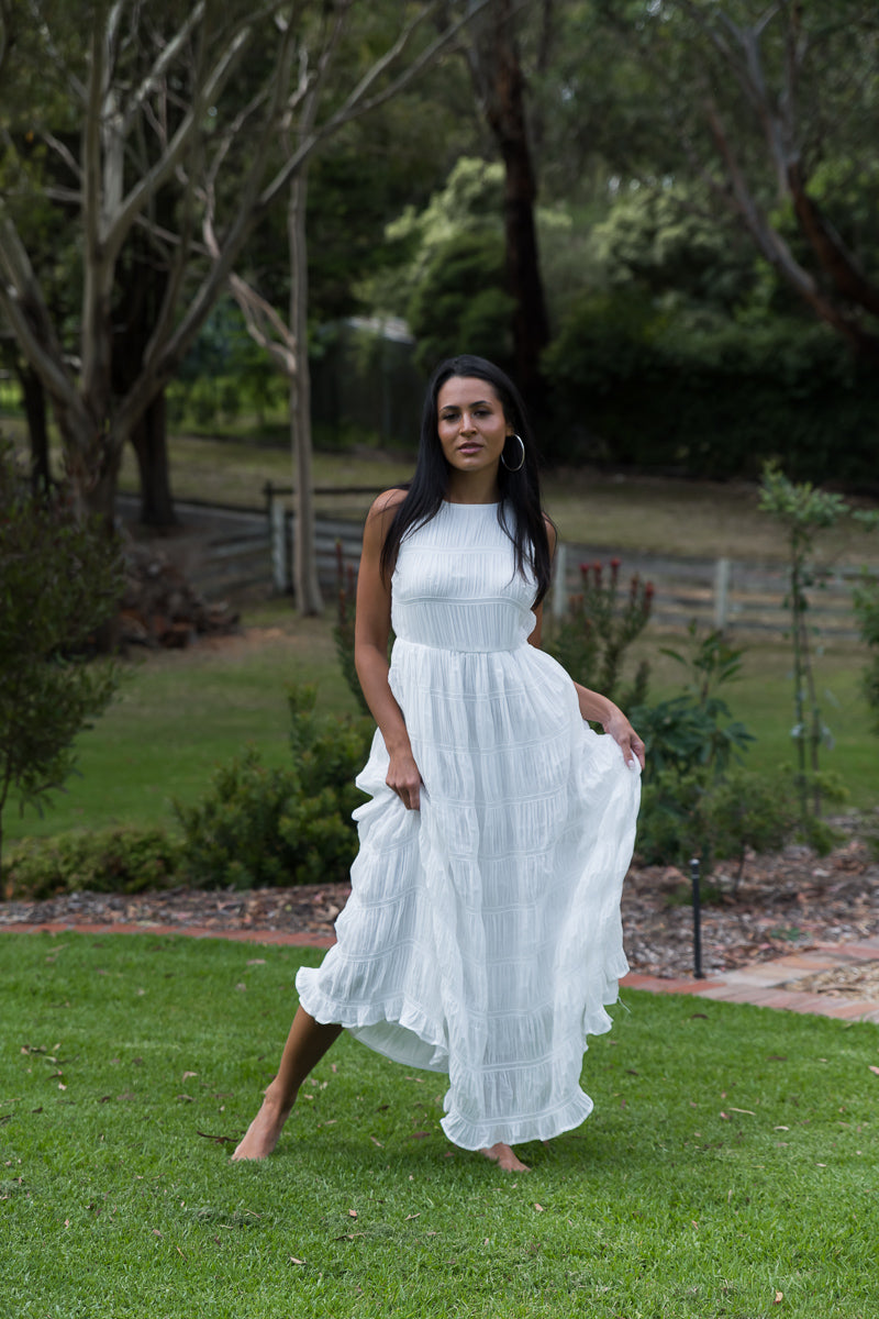 Keziah Maxi Dress White