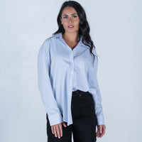 Lacey Striped Shirt Blue/White