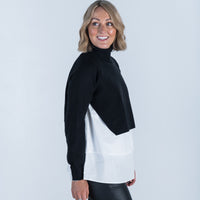 Layered Roll Neck Black - ONLINE ONLY