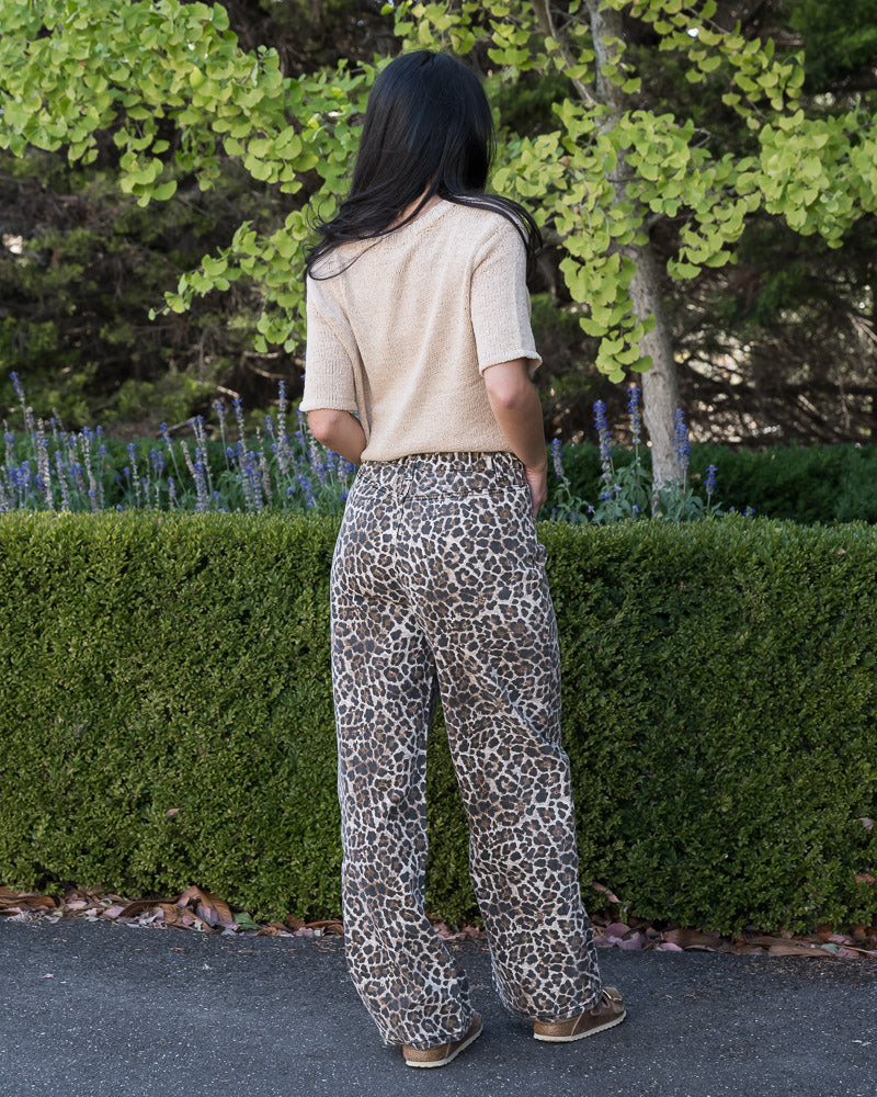 Leopard Print Jeans