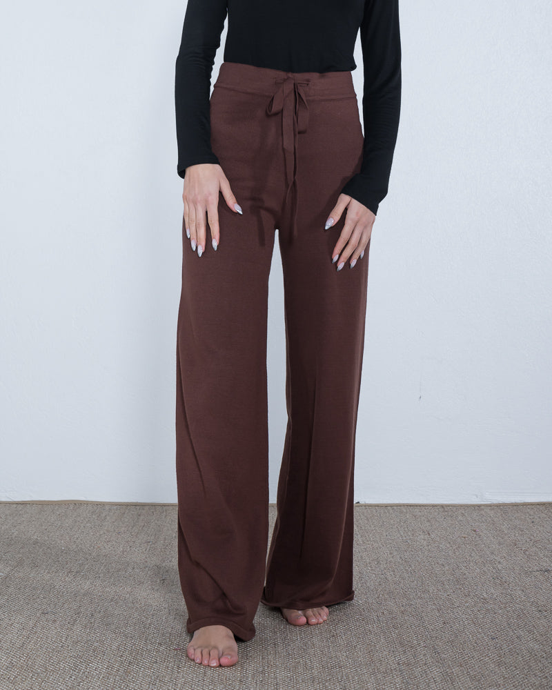 Lorinda Knitted Pant Chocolate ONLINE ONLY