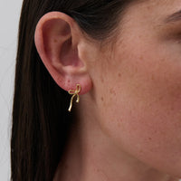 Maison Bow 18K Gold Earrings